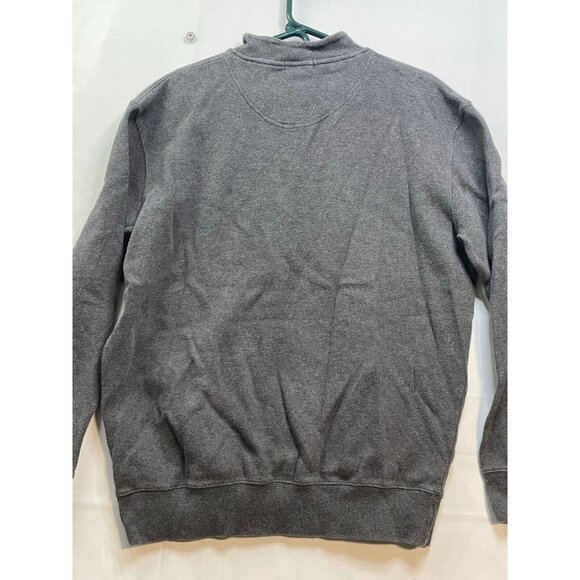 Kirkland Signature 1/4 zip sweater mens XL long sleeve gray - Picture 6 of 8
